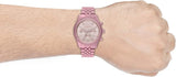 Michael Kors Lexington Chronograph Pink Dial Pink Steel Strap Watch for Women - MK8792 Authentic Buy Shop Now