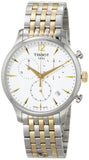 Tissot T Classic Tradition Chronograph White Dial Two Tone Steel Strap Watch For Men - T063.617.22.037.00 Authentic Buy Shop Now
