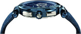 Versace Aion Chronograph Blue Dial Blue Leather Strap Watch for Men - VBR070017 Authentic Buy Shop Now
