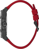 Guess Mainline Multifunction Crystals Black Dial Red Silicone Strap Watch For Men - GW0208G6 Authentic Buy Shop Now
