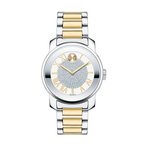 Movado Bold Silver Dial Two Tone Steel Strap Watch For Women - 3600256 Authentic Buy Shop Now