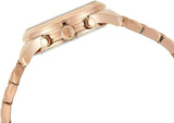 Michael Kors Runway Chronograph Purple Dial Rose Gold Steel Strap Watch For Women - MK6163 Authentic Buy Shop Now
