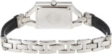 Emporio Armani Chiara Analog Silver Dial Black Leather Strap Watch For Women - AR7372 Authentic Buy Shop Now
