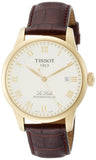 Tissot Le Locle Automatic Gold Dial Brown Leather Strap Watch For Men - T41.5.413.73 Authentic Buy Shop Now