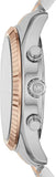 Michael Kors Lexington Chronograph Crystals Black Dial Two Tone Steel Strap Watch for Men - MK8714 Authentic Buy Shop Now