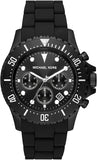 Michael Kors Everest Chronograph Black Dial Black Silicone Strap Watch For Men - MK8980 Authentic Buy Shop Now