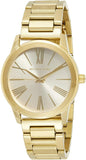 Michael Kors Hartman Quartz Gold Dial Gold Steel Strap Watch For Women - MK3490 Authentic Buy Shop Now