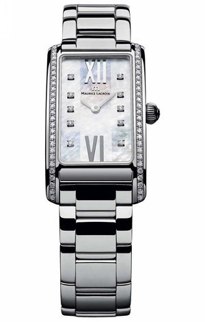Maurice Lacroix Fiaba Diamonds White Dial Silver Steel Strap Watch for for Women - FA2164-SD532-170 Authentic Buy Shop Now