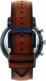 Fossil Neutra Chronograph Blue Dial Brown Leather Strap Watch for Men - FS5791 Authentic Buy Shop Now
