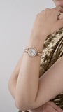 Guess Gala Diamonds Silver Dial Gold Steel Strap Watch for Women - GW0401L3 Authentic Buy Shop Now
