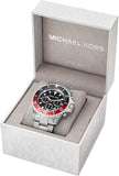 Michael Kors Everest Chronograph Black Dial Silver Steel Strap Watch For Men - MK8977 Authentic Buy Shop Now