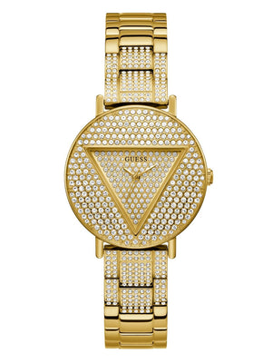 Guess Trend Diamonds Gold Dial Gold Steel Strap Watch for Women - GW0512L2 Authentic Buy Shop Now