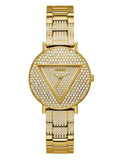 Guess Trend Diamonds Gold Dial Gold Steel Strap Watch for Women - GW0512L2 Authentic Buy Shop Now