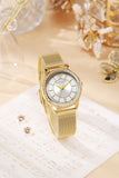 Guess Whisper Silver Dial Gold Mesh Bracelet Watch for Women - W1084L2 Authentic Buy Shop Now