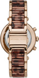 Michael Kors Parker Chronograph Rose Gold Dial Two Tone Steel Strap Watch For Women - MK6832 Authentic Buy Shop Now