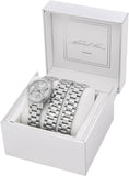 Michael Kors Runway 18K Rhodium Plated Triple Wrap Silver Dial Silver Steel Strap Watch for Women - MK7451 Authentic Buy Shop Now