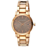 Burberry The City Light Brown Dial Rose Gold Steel Strap Watch for Women - BU9005 Authentic Buy Shop Now