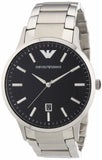 Emporio Armani Sportivo Black Dial Silver Stainless Steel Watch For Men - AR2457 Authentic Buy Shop Now