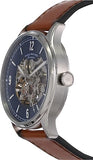 Fossil Forrester Automatic Skeleton Grey Dial Brown Leather Strap Watch for Men - ME3178 Authentic Buy Shop Now