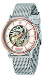 Maserati Epoca Automatic White Dial Silver Mesh Bracelet Watch For Men - R8823118001 Authentic Buy Shop Now