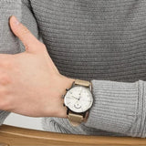 Tommy Hilfiger Kane White Dial Beige Leather Strap Watch for Men - 1710399 Authentic Buy Shop Now