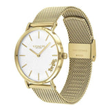Coach Perry White Dial Gold Mesh Bracelet Watch for Women - 14503125 Authentic Buy Shop Now