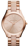 Michael Kors Slim Runway Rose Gold Dial Two Tone Steel Strap Watch for Women - MK4294 Authentic Buy Shop Now