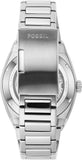 Fossil Everett Automatic Skeleton Blue Dial Silver Steel Strap Watch for Men - ME3220 Authentic Buy Shop Now