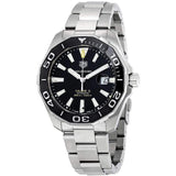 Tag Heuer Aquaracer Black Dial Silver Steel Strap Strap Watch for Men - WAY201A.BA0927 Authentic Buy Shop Now