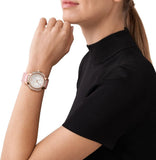 Michael Kors Sidney Multifunction White Dial Pink Silicone Strap Watch For Women - MK7222 Authentic Buy Shop Now