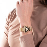 Guess Fame Diamonds Gold Dial Gold Mesh Bracelet Watch for Women - GW0508L2 Authentic Buy Shop Now
