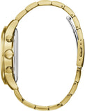 Guess Atlas Chronograph Gold Dial Gold Steel Strap Watch For Men - W0668G4 Authentic Buy Shop Now