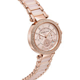 Michael Kors Parker Pink Dial Two Tone Steel Strap Watch for Women - MK5896 Authentic Buy Shop Now