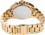 Michael Kors Bradshaw Chronograph Green Dial Gold Steel Strap Watch For Women - MK7257 Authentic Buy Shop Now