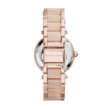 Michael Kors Parker Pink Dial Two Tone Steel Strap Watch for Women - MK6110 Authentic Buy Shop Now