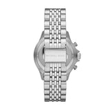 Michael Kors Bayville Chronograph Black Dial Silver Steel Strap Watch For Men - MK8749 Authentic Buy Shop Now
