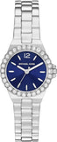 Michael Kors Lennox Three-Hand Blue Dial Silver Steel Strap Watch For Women - MK7397 Authentic Buy Shop Now