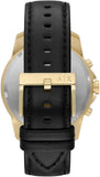 Armani Exchange Outerbanks Chronograph Black Dial Black Leather Strap Watch For Men - AX7133 Authentic Buy Shop Now
