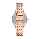 Michael Kors Melissa Three Hand Rose Gold Dial Rose Gold Steel Strap Watch For Women - MK4369 Authentic Buy Shop Now