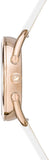Swarovski Crystalline Glam Silver Dial White Leather Strap Watch for Women - 5452459 Authentic Buy Shop Now