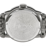 Versace Viamond Quartz Black Dial Grey Steel Strap Watch For Men - VEPO00520 Authentic Buy Shop Now
