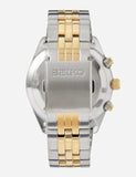 Seiko Sport Chronograph Black Dial Two Tone Steel Strap Watch for Men - SSB430P1 Authentic Buy Shop Now