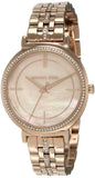 Michael Kors Cinthia Mother of Pearl Rose Gold Dial Rose Gold Steel Strap Watch for Women - MK3643 Authentic Buy Shop Now