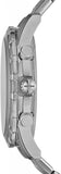 Fossil Dean Chronograph Black Dial Silver Steel Strap Watch for Men - FS4542 Authentic Buy Shop Now