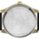 Gucci G-Timeless Mother of Pearl Dial Black Leather Strap Watch For Women - YA1264044 Authentic Buy Shop Now