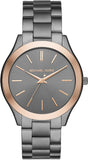 Michael Kors Runway Quartz Grey Dial Grey Steel Strap Watch For Women - MK8576 Authentic Buy Shop Now