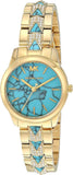 Michael Kors Petite Runway Mercer Blue Dial Gold Steel Strap Watch For Women - MK6673 Authentic Buy Shop Now