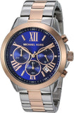Michael Kors Bradshaw Chronograph Blue Dial Two Tone Steel Strap Watch For Women - MK6389 Authentic Buy Shop Now