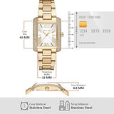 Michael Kors Emery Three-Hand Crystals Silver Dial Gold Steel Strap Watch for Women - MK4643 Authentic Buy Shop Now