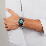 Maserati Ingegno Automatic Blue Skeleton Dial Black Leather Strap Watch For Men - R8821119004 Authentic Buy Shop Now